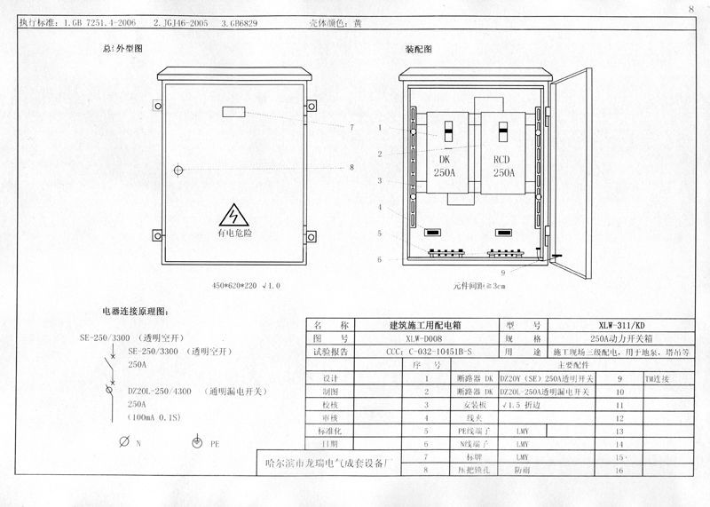 較完整的施工現場臨時用電配電箱(機柜)標準化配置圖集！